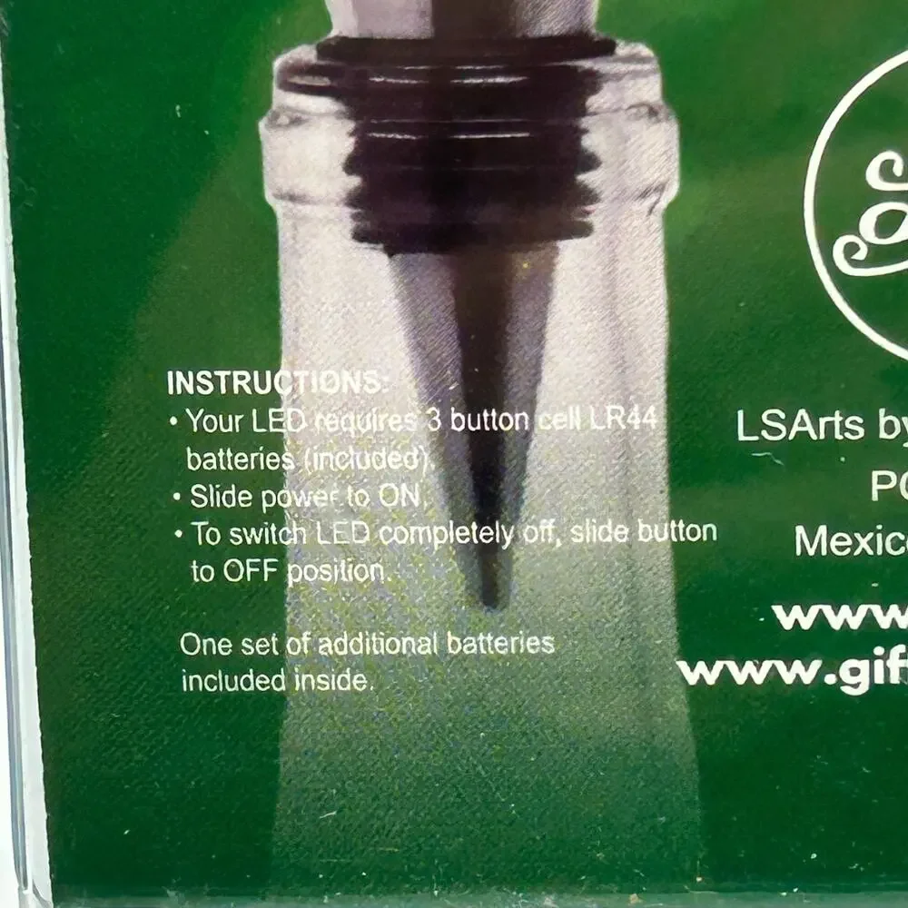 Light Up Glass Christmas Tree bottle stopper